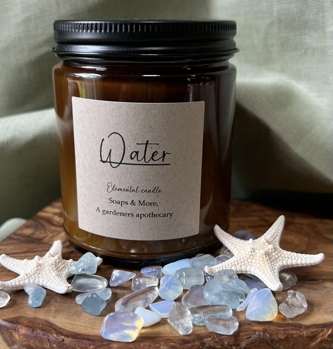 Elemental Shell Candle Water Elemental Candle - Etsy Australia