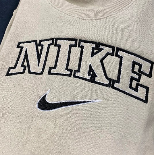 Vintage Nike Sweatshirt Beige - Etsy UK