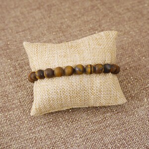 TIGER EYE bracelet in natural stone beads from fair trade for lithotherapy image 3