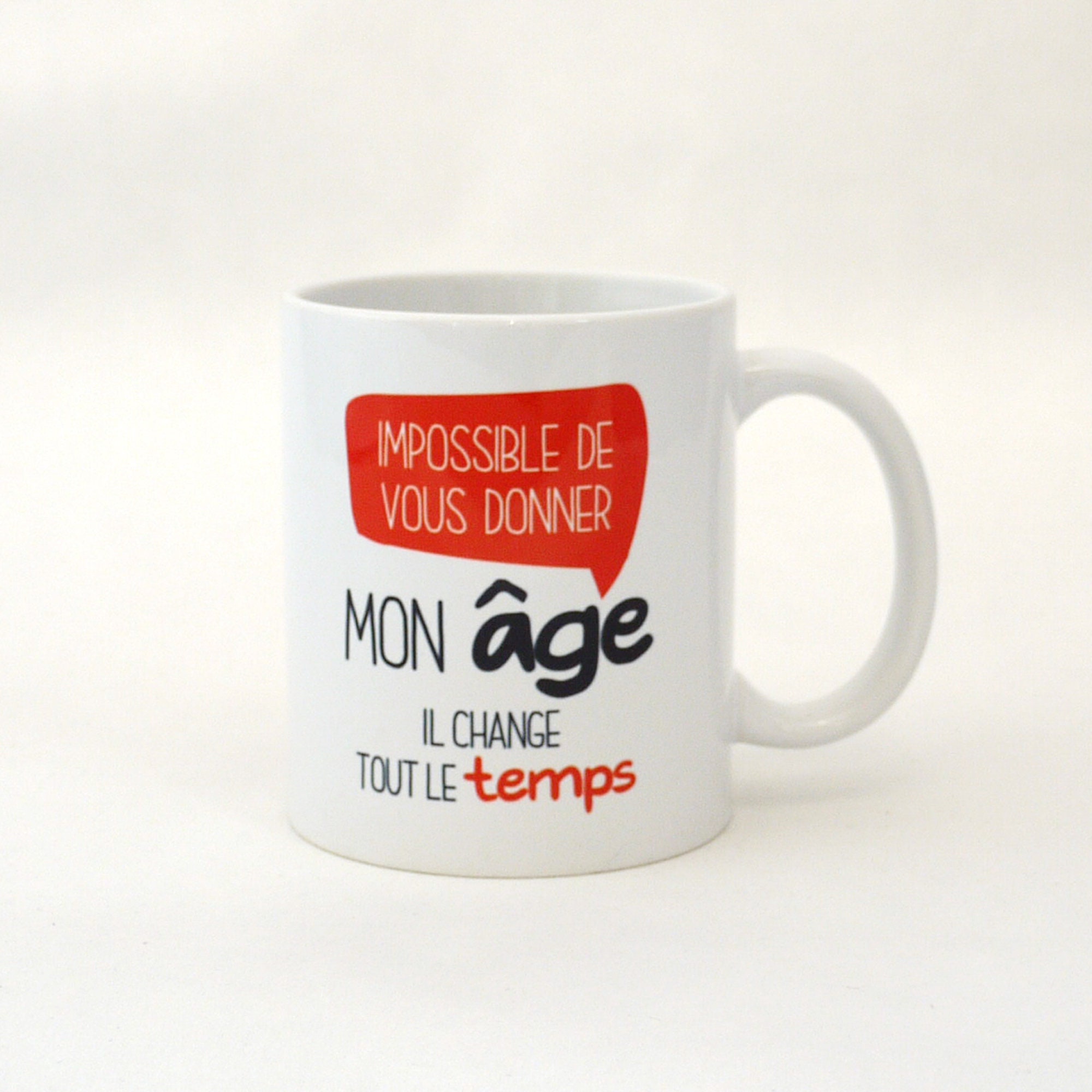 Mug Mon Age Tasse en Porcelaine à Message Souvenir Breton Quenn Amann