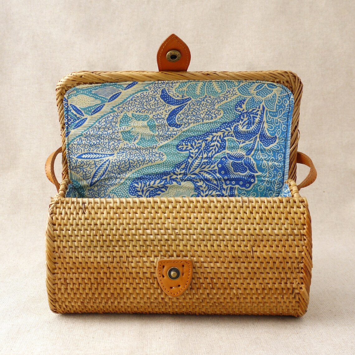 Sac à main POCHETTE en rotin balinais fabrication artisanale Etsy France