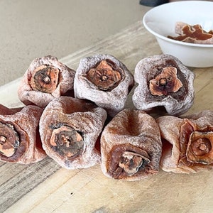 heart shaped dried persimmon