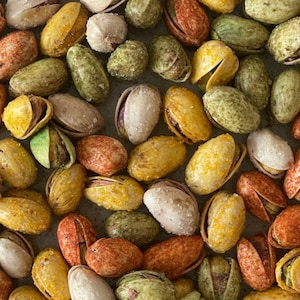 Organic Chamoy Pistachio - Spicy, Chili, Jalapeno, Fiesta Flavored Pistachio - Organic Pistachios - Salted - Wedding Favor - Party Favor