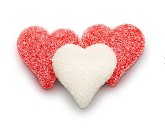 Sour Gummi Hearts – Wild Cherry & Strawberry-Banana