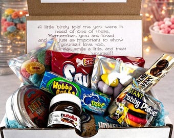 Mini Mystery Care Package: Just Because Gift, Pick Me Up Box, Thinking of You Gift, Candy Snack Box, Encouragement Gift, Happy Mail