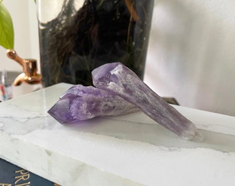 Amethyst Raw Crystal - Amethyst Wand - Single Point Raw