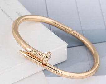 cartier nail bracelet etsy