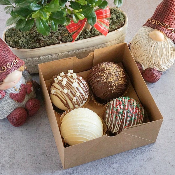 hot chocolate bomb milk chocolate bomb white chocolate dark cocoa bomb gift packaged