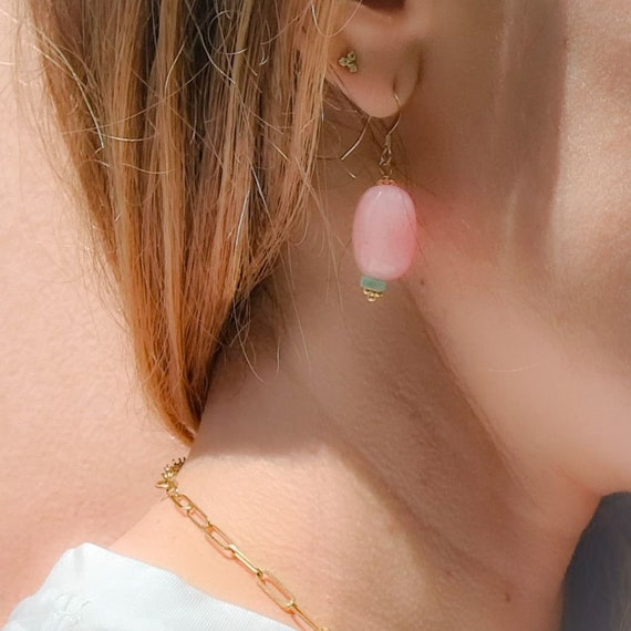 Candy pink BLOOM earrings