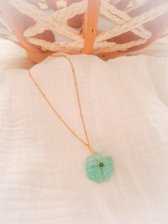 Amazonite FLOWER necklace