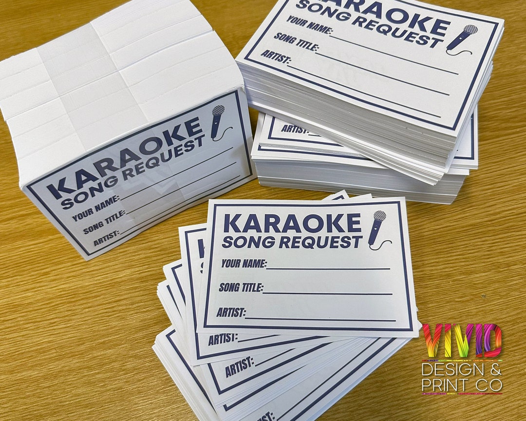Karaoke Slips Print At Home Digital Download 8 Per Page A4 Laser inkjet karaoke-slips-print-at-home-digital-download-8-per-page-a4-laser-inkjet