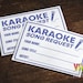 Karaoke Slips - Print at Home! Digital Download 8 per Page (A4) Laser ...