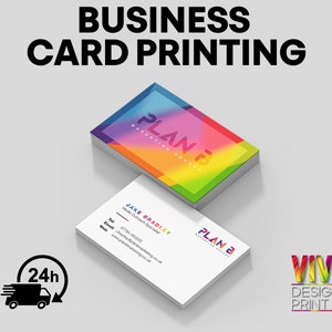 Visitenkartendruck / Dankeskarte / 350 g / m² Digitale Vollfarb-Seide / GLOSS-Optionen Schnelle Bearbeitungszeit - Marketing Sales