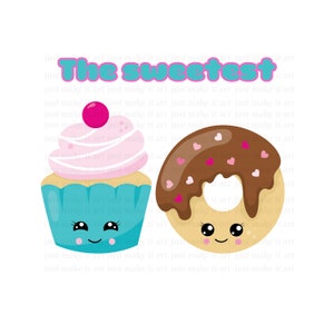 Kawaii Cute Desserts | The Sweetest Instant Download - PNG, for Dtf, dtg and sublimation