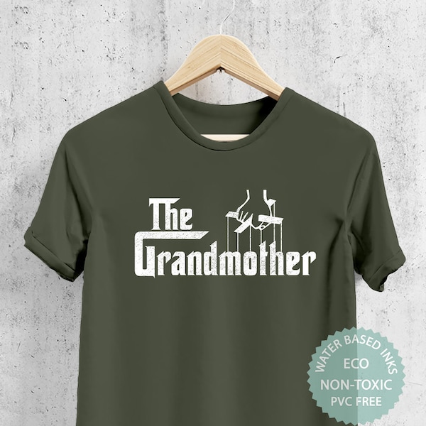 The Grandmother T Shirt Gift For Grandmom, Present For Grandma, Funny Gangster Grand Mom Tshirt, New Grandma Wife, Premium Eco-friendly Tee