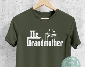 The Grandmother T Shirt Gift For Grandmom, Present For Grandma, Funny Gangster Grand Mom Tshirt, New Grandma Wife, Premium Eco-friendly Tee