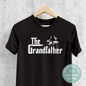 The Grandfather T Shirt Gift For Grandad, Present For Grandpa, Funny Gangster Grand Dad Tshirt, New Granpa Husband, Premium Eco-friendly Tee