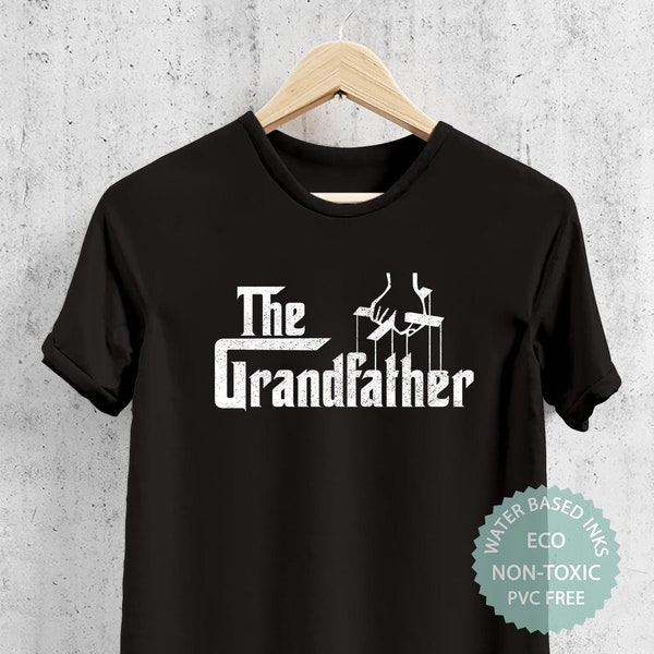 The Grandfather T Shirt Gift For Grandad, Present For Grandpa, Funny Gangster Grand Dad Tshirt, New Granpa Husband, Premium Eco-friendly Tee