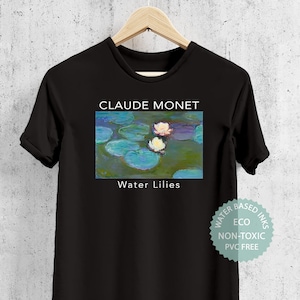 Monet Painting Art Tshirt, Water Lilies Floral Shirt, Claude Monet Aesthetic Clothes Men Women T Shirt, Premium Eco-friendly Soft Tee