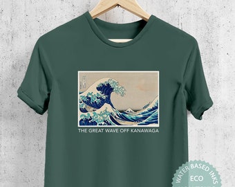 Surfer Shirt - Surfer gift, The Great Wave off Kanagawa, Hokusai Art Japan Tee, Surfing T Shirt, The Storm, Original Japanese Painting