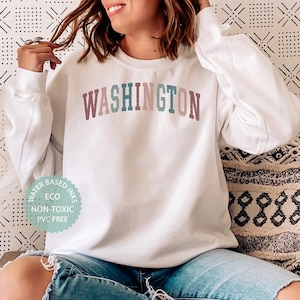 WASHINGTON DC Sweatshirt, Washington Shirt, Washington Sweater, Washington Gifts, Washington Souvenir, College Student Gift Unisex