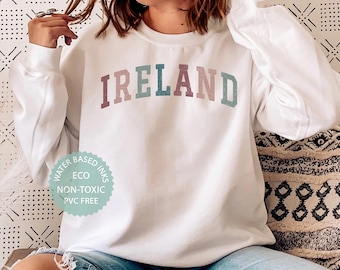 IRELAND Sweatshirt, Irish Shirt, Ireland Gift, College Style Cute Irish Sweatshirt, Ireland Souvenirs, Premium Unisex Crewneck