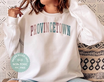 Sudadera Provincetown, Camisa Provincetown, Provincetown Massachusetts, Cape Cod PTown Gift, Provincetown Souvenir, Premium Unisex Crewneck