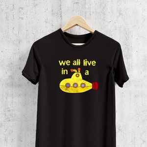 Yellow Submarine Shirt, Rock Music Gifts, Rock and Roll Shirt, Retro T-Shirt, 70s T-Shirt, Classic Rock Shirt
