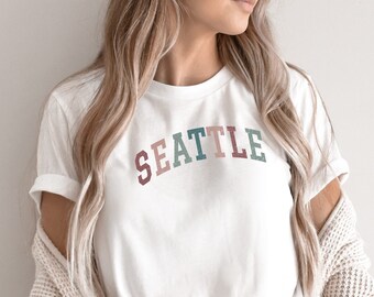 Chemise de Seattle - T-shirt de l'État de Washington, cadeaux de Seattle, ventilateur de Seattle, fierté de Seattle, hayon à la maison de WA, souvenir de Seattle, tee-shirt écologique unisexe