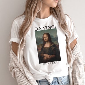 Mona Lisa Shirt Leonardo Da Vinci T-shirt, Painting Art T Shirt, Aesthetic Clothes Men Women Tshirt, Premium Eco-friendly Soft Tee