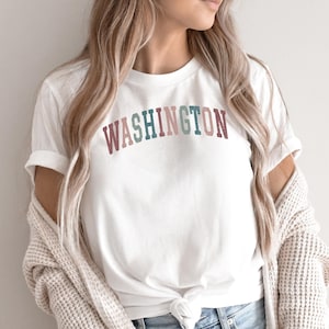 Washington Shirt, DC T-shirt, Washington Gifts, Washington Tshirts, Washington Pride, Washington Home, College Sudent Shirt, Cute Womens Tee