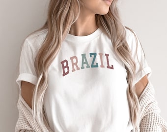 Brazil Shirt, Brazilian Gift, Latina Shirts, Brazil T-shirts, Love Brazil, Cute Brazilian Shirt, Brazil Shirt for Women, Unisex Eco Tee