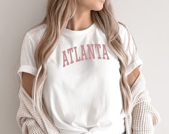ATLANTA Shirt, Atlanta Georgia Shirt, ATL T-shirt, Atlanta Gift, Cute Atlanta Tee, College Style Crewneck Tshirt, Premium Unisex Tee