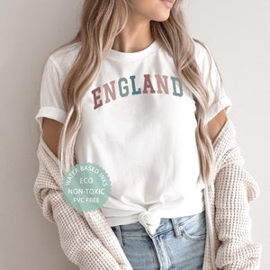 ENGLAND Shirt, England Tshirt, England Gift, Cute English T Shirt, UK England Souvenirs, College Style Premium Soft Unisex Tee