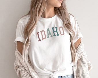 Idaho State College Style Soft Eco Tee, USA Printed Water Based Inks