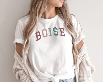 BOISE Shirt, Boise T-shirt, Boise Gift, Idaho State Shirt, Boise Souvenir, Idaho Shirts, College Student Gift, Premium Soft Eco Friendly Tee