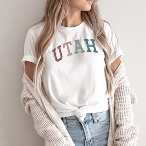 UTAH Shirt, Utah T-shirt, Utah Gifts, Utah Pride, Utah Home, Utah Souvenir, College Shirt, University Of Utah, Utah Fan, Cute Unisex Eco Tee