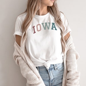 IOWA Shirt, Iowa State T Shirt, Iowa City, Iowa Gift, Iowa  Pride, Iowa Fan T-shirt, Iowa Souvenir, College Gifts, Premium Eco Friendly Tee