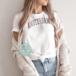 AMSTERDAM Shirt, Amsterdam T Shirt, Nederlands T-shirt, Amsterdam Vacation Gift, College Student Gifts, Premium Unisex Eco Friendly Tee