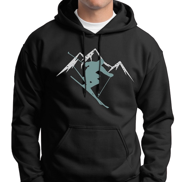 Ski Hoodie, Skier Gift, Skiing Sweatshirt, Skier Hoodie, Apres Ski Sweater, Ski Season, Ski Trip Shirt, Premium Unisex Hoodie & Crewneck