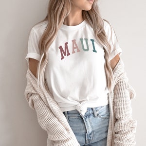 MAUI Hawaii Shirt, Hawaii T Shirt, Maui T-shirt, Aloha, Beach, Hawaii Vacation Gift, Oahu, Maui Souvenir, Premium Unisex Eco Friendly Tee