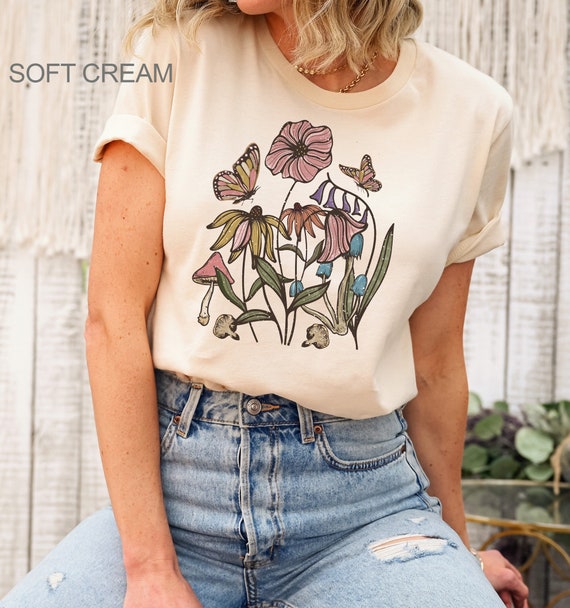 Wildflower Tshirt, Wild Flowers Shirt, Flower T-shirt, Floral