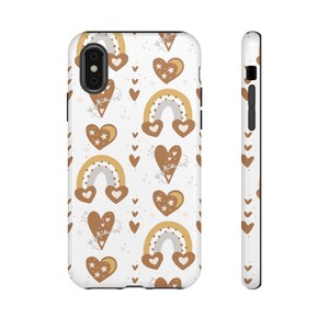 Rainbow Heart iPhone Case, Starry VSCO Girl Phone 14 13 12 11 Pro Max Xr Xs 8 Plus, Samsung S22 + S21 S10 Fe Ultra, Google Pixel 6 5 5g