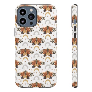 Boho Butterfly Rainbow iPhone Case,  Cute Stars Cover For Phone 14 13 12 11 Pro Max Xr Xs 8 Plus, Samsung S22 + S21 S10 Fe Ultra, G