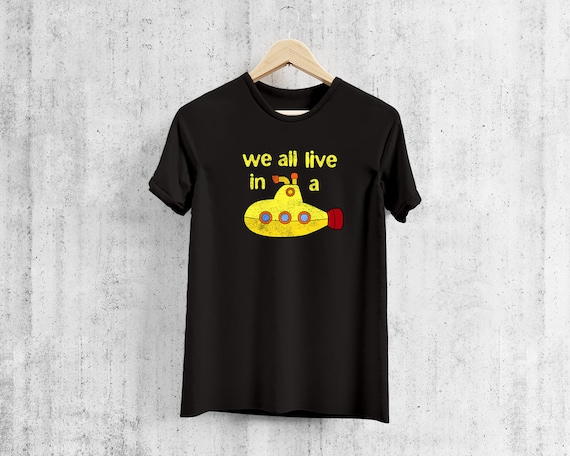 Yellow Submarine Shirt, Rock Music Gifts, Rock and Roll Shirt, Retro T-Shirt, 70s T-Shirt, Classic Rock Shirt