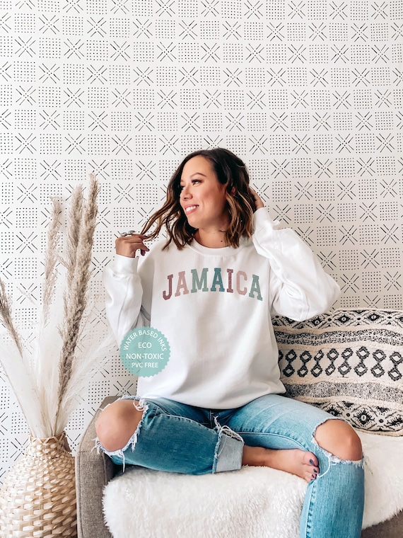 JAMAICA Sweatshirt, Jamaica Shirt, Jamaica Gift, Reggae Shirt, College Style Sweater, Jamaica Souvenirs, Premium Unisex Crewneck
