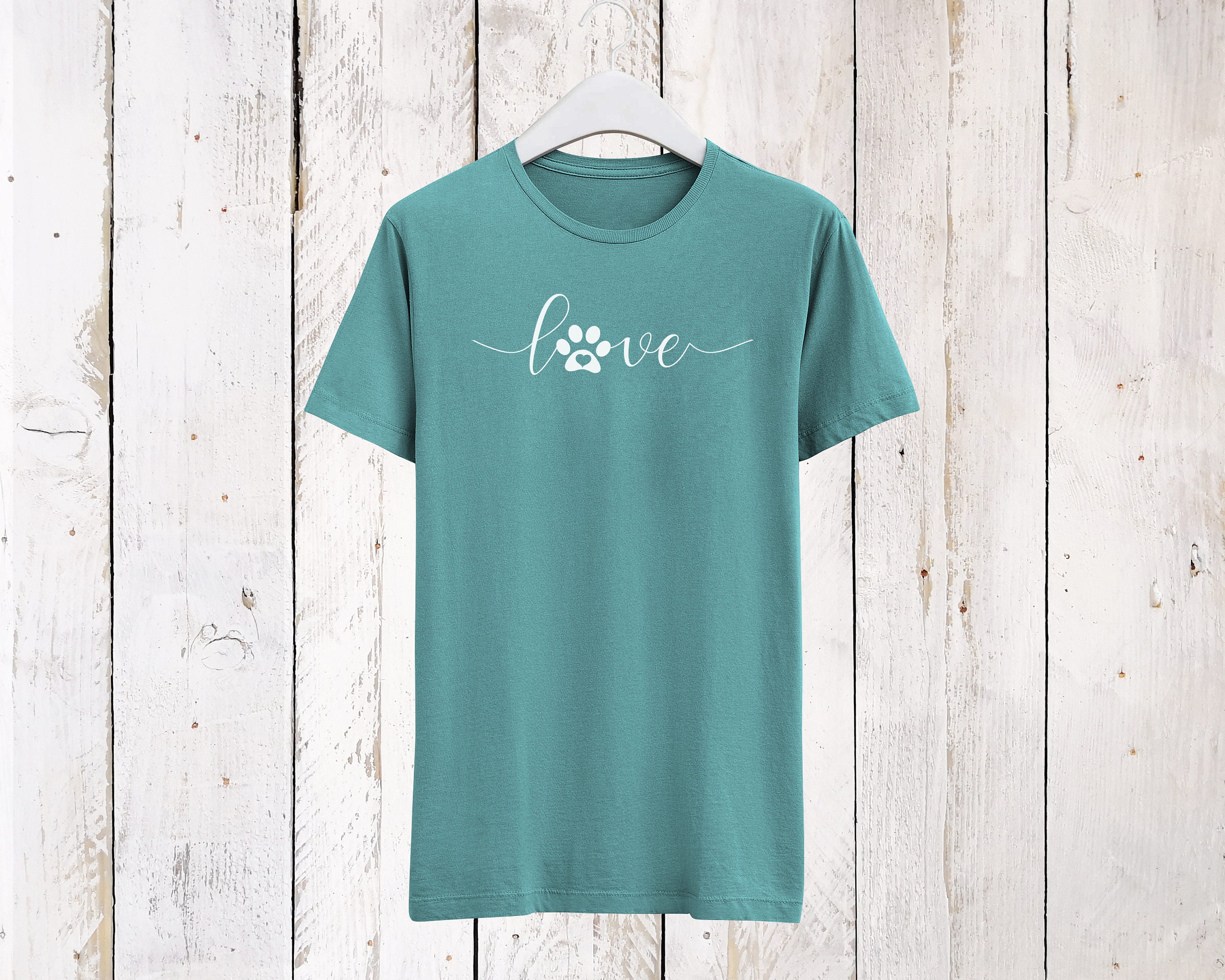 Love Paw Shirt T-shirt For Women Dog Lover T Shirt Animal | Etsy
