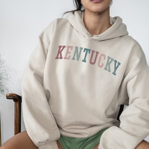 KENTUCKY Sweatshirt, Kentucky State Shirt, Kentucky  Vintage Hoodie, Aesthetic Oversized Crewneck Sweatshirt, Kentucky State Gifts