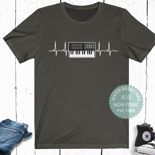 SynthT-Shirt, Music Producer Shirt, Hip Hop Producer Electronic Musician Gift, Beat Maker Shirt, EDM Producer Shirt, DJ Gift, Keyboard Shirt