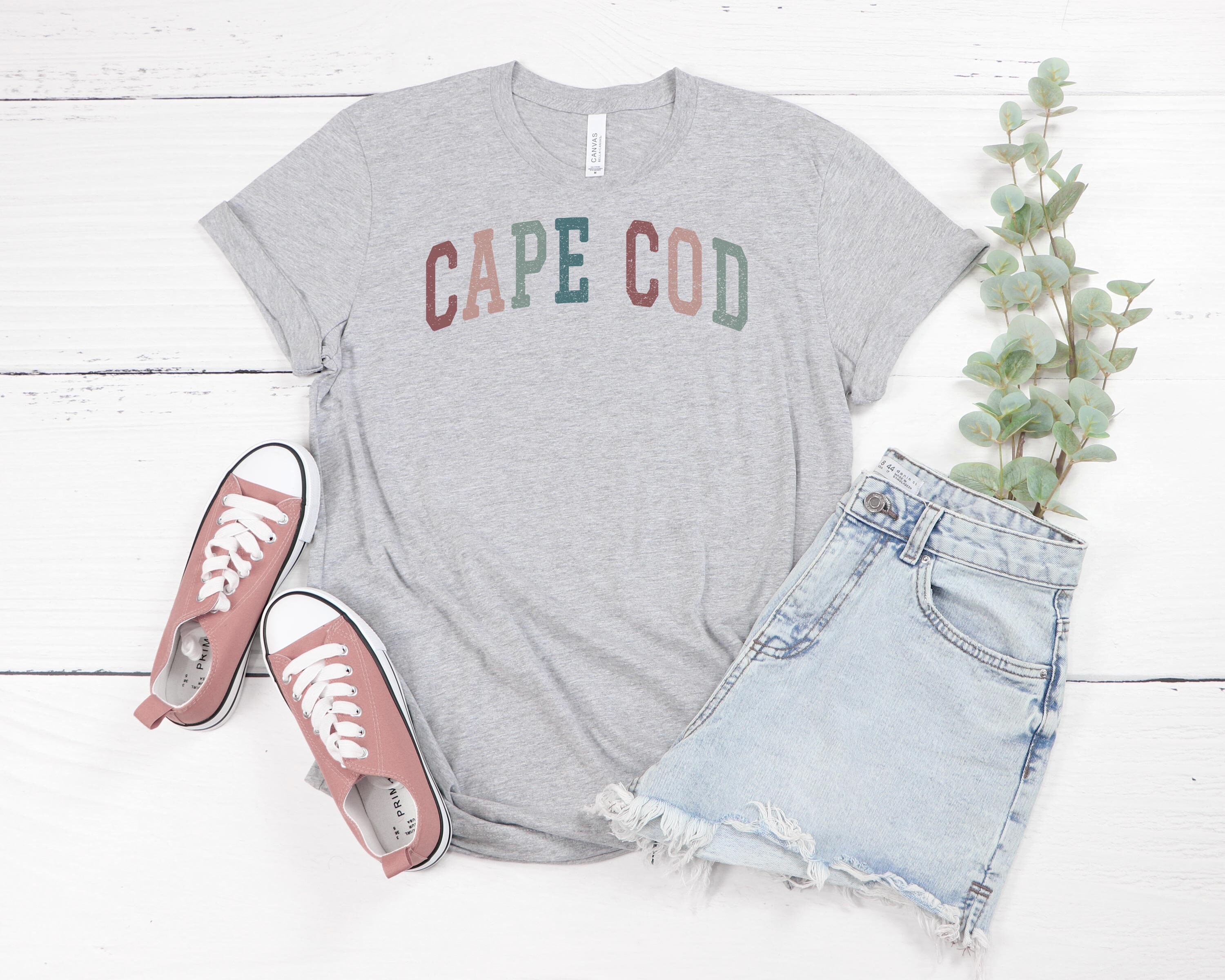 Cape Cod Tees CAPE COD Shirt, Cape Cod Massachusetts Tshirt, Cape Cod Gift, Cute Cape ...